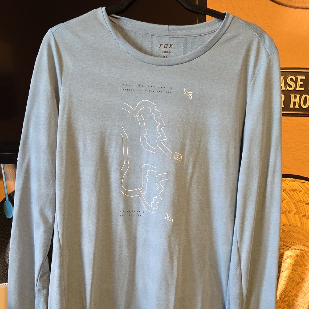 Fox Women's Light Blue Long Sleeve Jersey